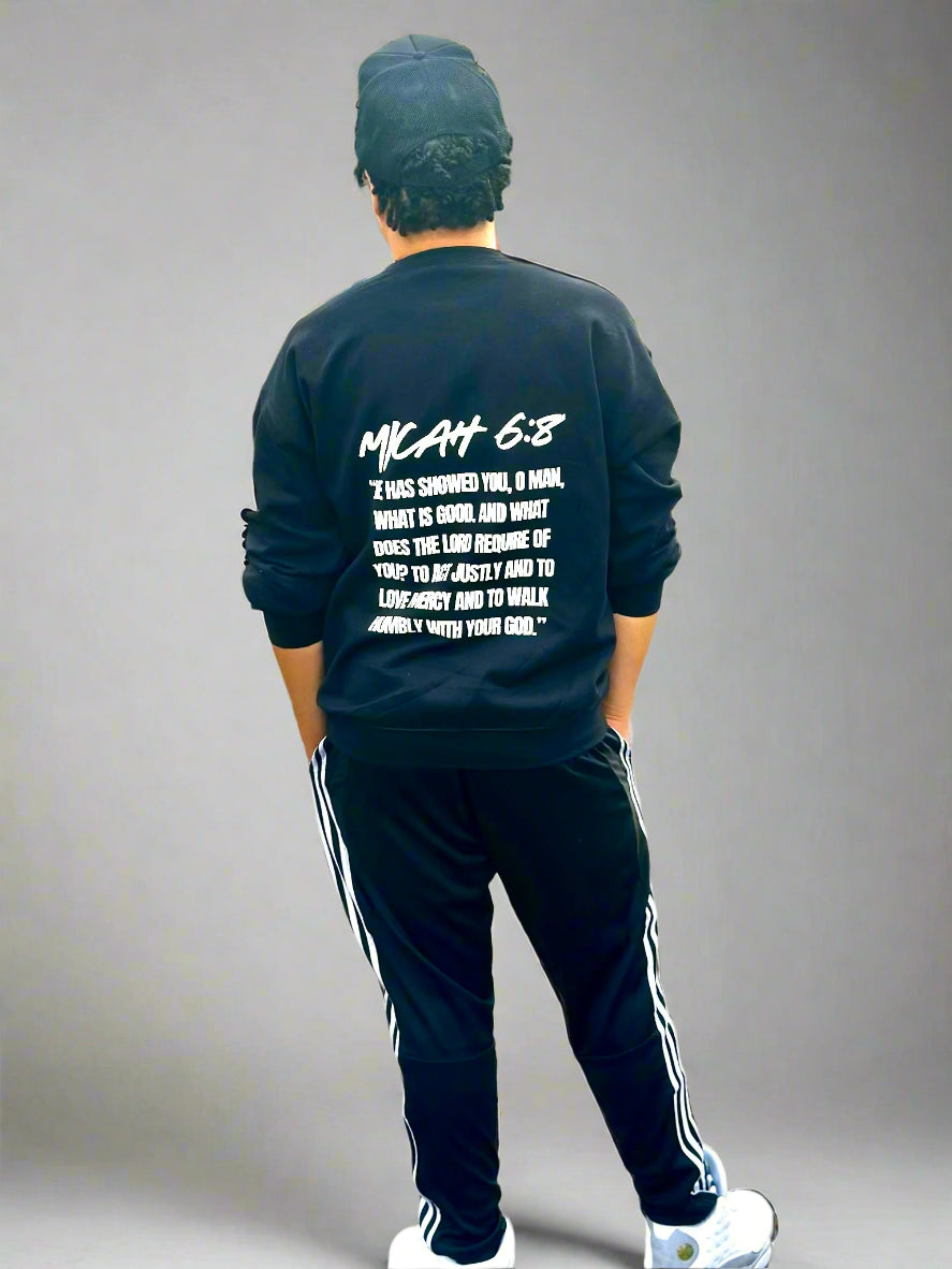 Man Defined/Micah 6:8 Sweatshirt